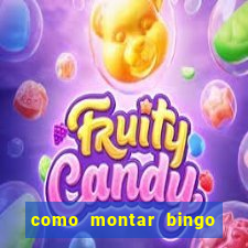 como montar bingo brinquedos toia